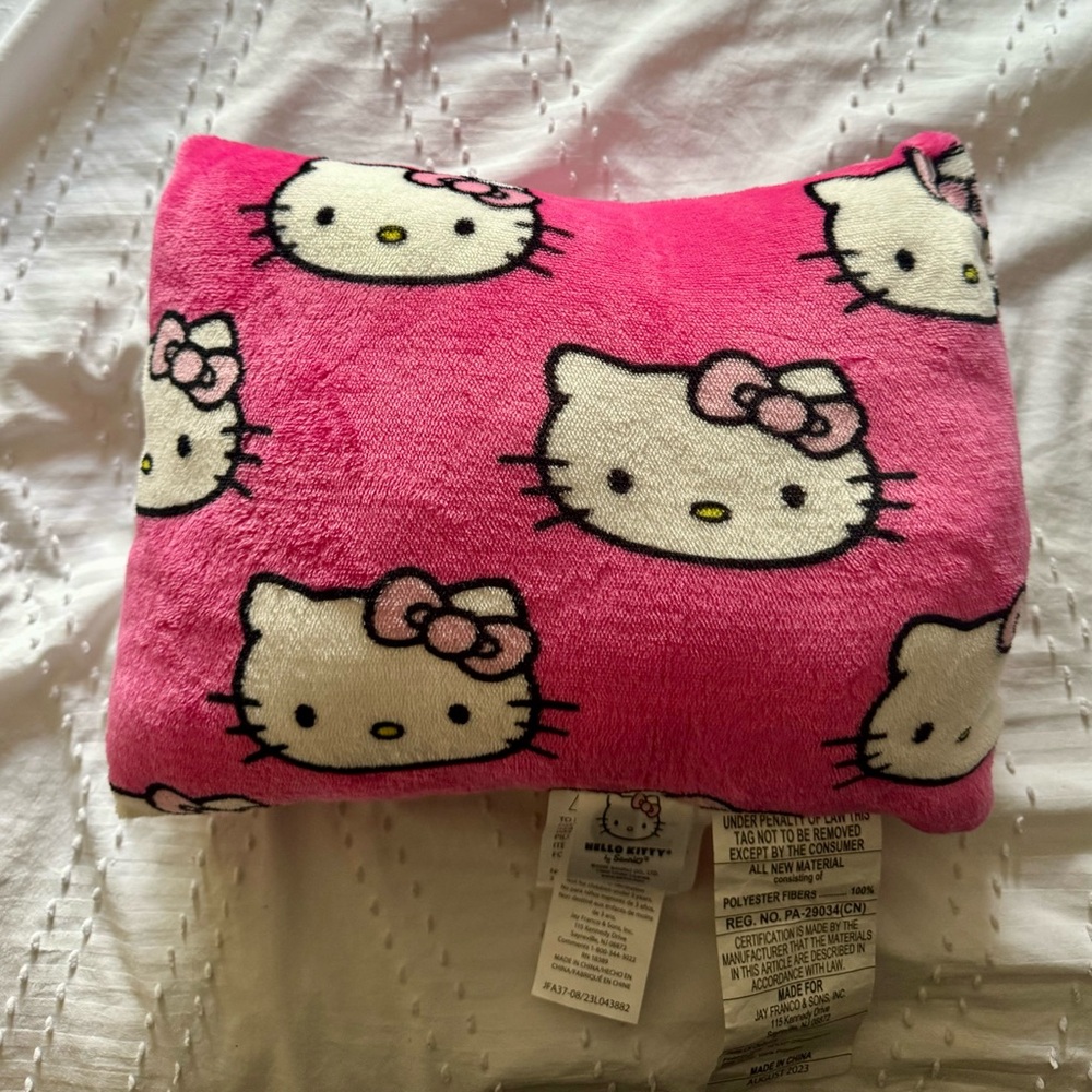 Hello Kitty fleece pillow